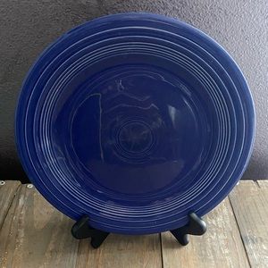 1936 cobalt blue Fiestaware dinner plate